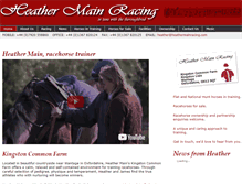 Tablet Screenshot of heathermainracing.com